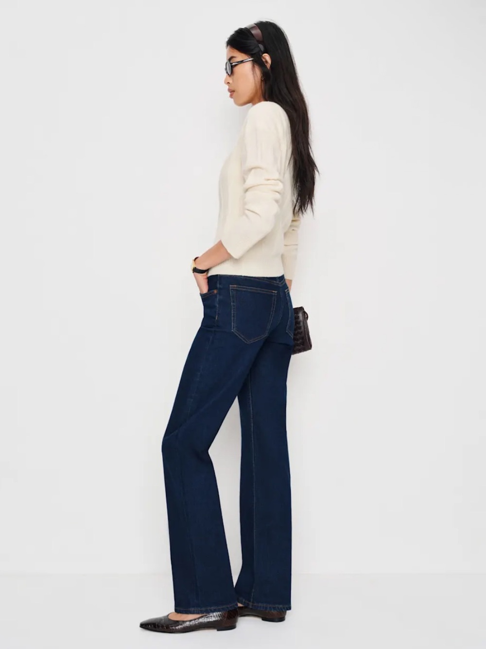 Reformation Elton Mid Rise Super Stretch Straight Leg Jeans Size 30 $178 MSRP - Picture 5 of 14
